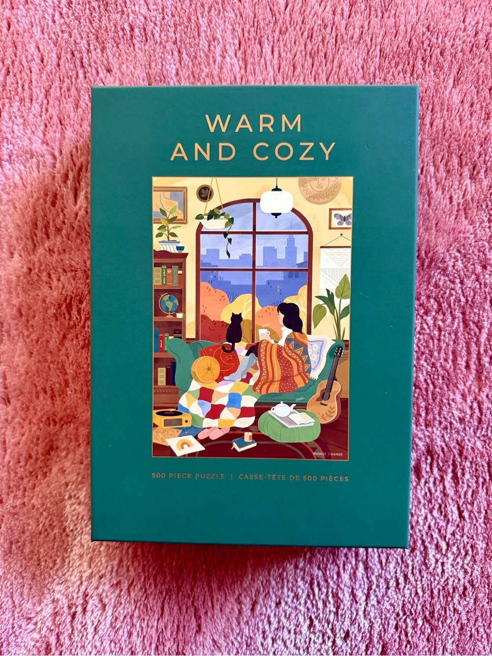 Hobbry Warm and Cozy 500 Piece Jigsaw Puzzle by Nicolle Lalonde